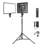 Xria SL-288ARC Bi-color Ultra-thin Soft Panel LED Light 3200k-5600k Color Temperature With LCD Display and Remote Controller (1-Light with Stand)