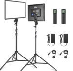 Xria SL-288ARC Bi-color Ultra-thin Soft Panel LED Light 3200k-5600k Color Temperature With LCD Display and Remote Controller (2-Light Kit)