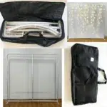 Xria Aluminum Square Backdrop Stand 3x3 meters 9.84ft double Side Straight Tension Fabric Backdrop for Photobooth Birthday Party and Wedding Background Decoration - Image 20