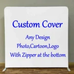 Xria Aluminum Square Backdrop Stand 3x3 meters 9.84ft double Side Straight Tension Fabric Backdrop for Photobooth Birthday Party and Wedding Background Decoration - Image 3
